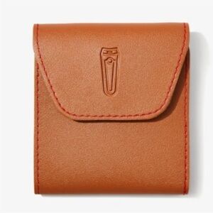 Luxury Grooming Kit - 12 PC SS Tools - Brown Vegan Leather Case - NWT